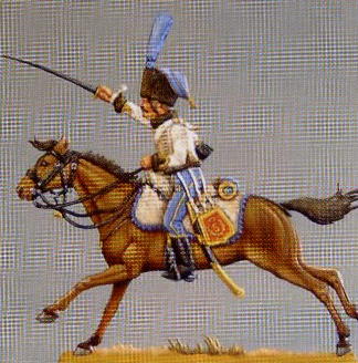 NF 7/F French Napoleonic Hussar Trooper Charging